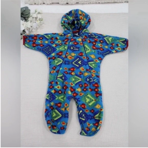 Vintage Patagonia Fleece Bunting (infant size Large) - Picture 1 of 8